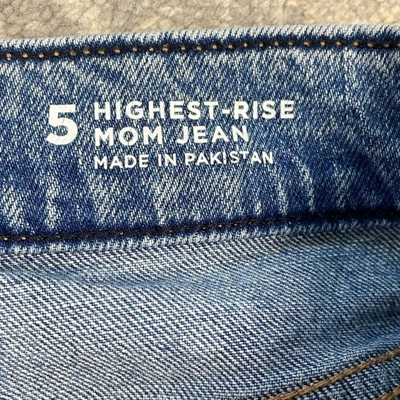 Arizona Jean Co Highest Rise Mom Jean V Front Retro Juniors Sz 5 - Picture 8 of 9